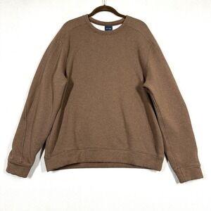 Kit and Ace Sweatshirt Mens Large Brown Crew‎ Neck Pullover Thick Minimalist